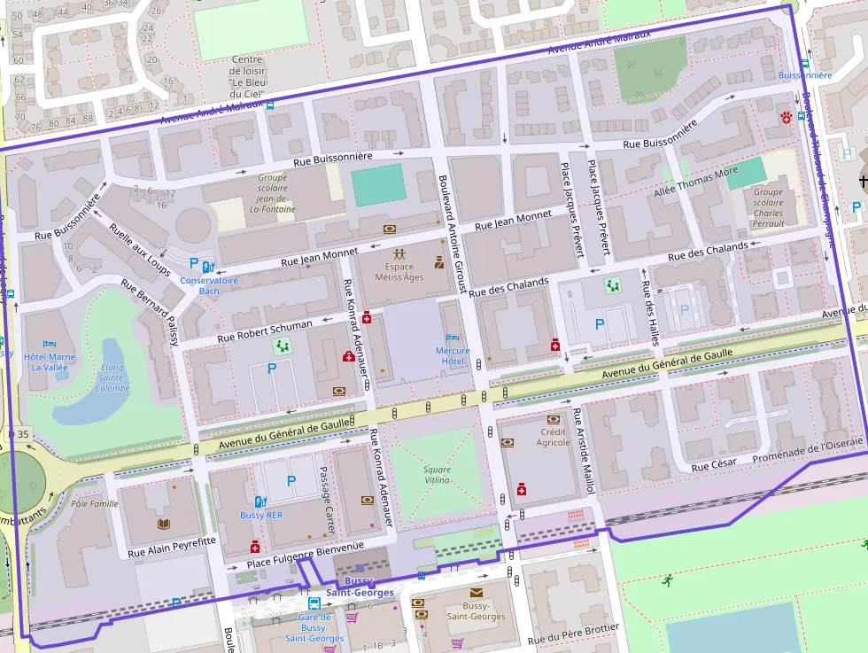 Appartement 47 m² une piece à vendre à Bussy-Saint-Georges