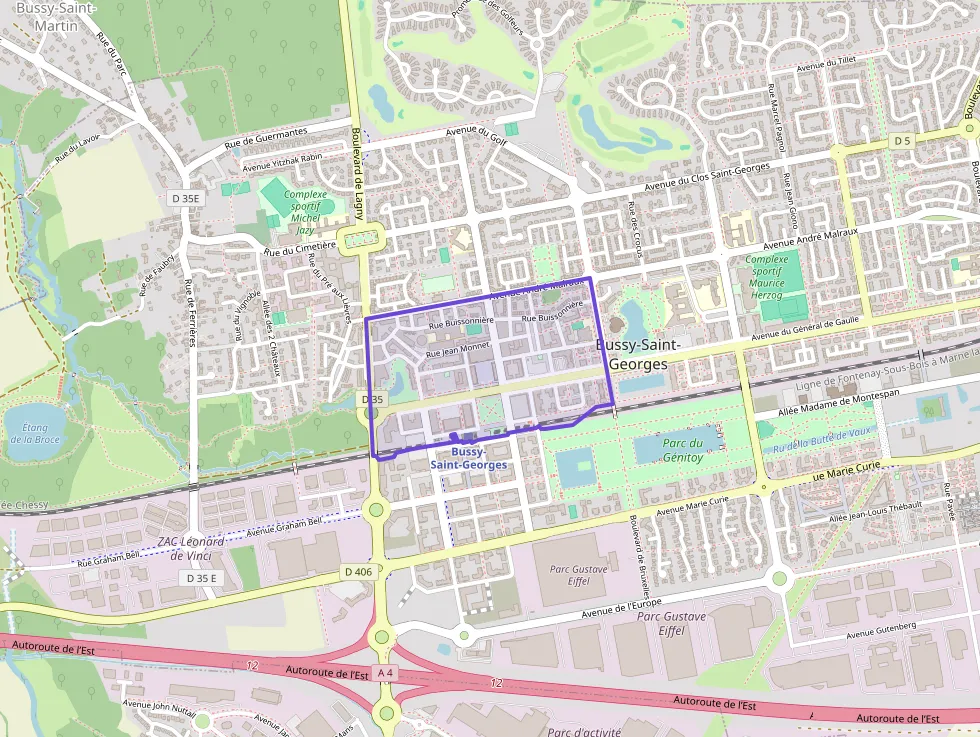 Appartement 47 m² une piece à vendre à Bussy-Saint-Georges