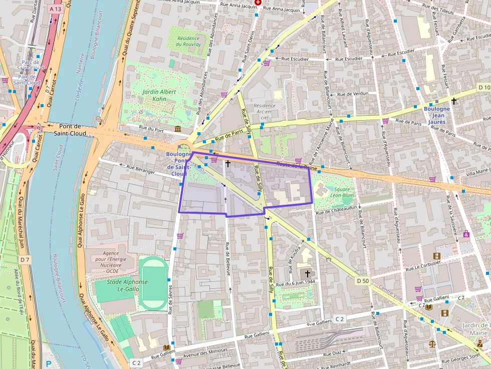 Appartement 58 m² trois pièces à vendre à Boulogne-Billancourt