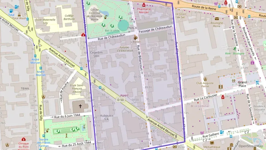 Appartement 50 m² trois pièces à vendre à Boulogne-Billancourt