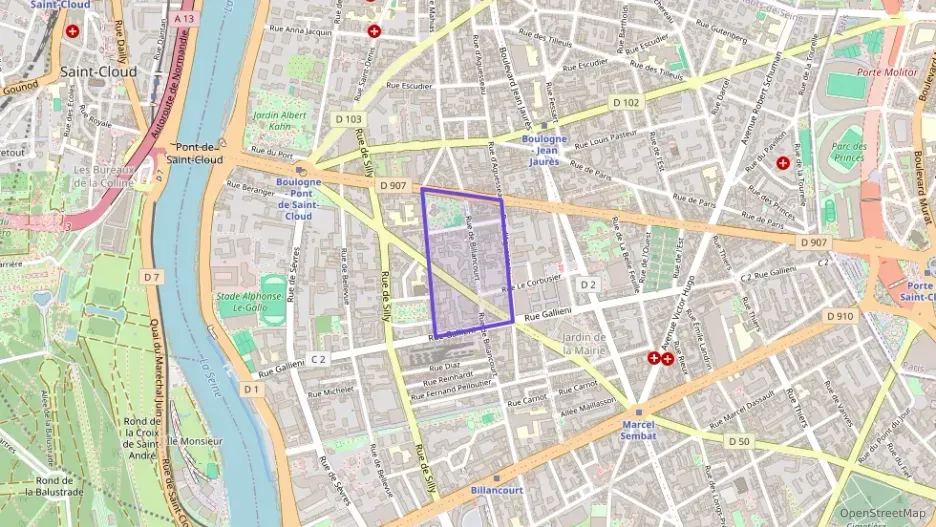 Appartement 50 m² trois pièces à vendre à Boulogne-Billancourt