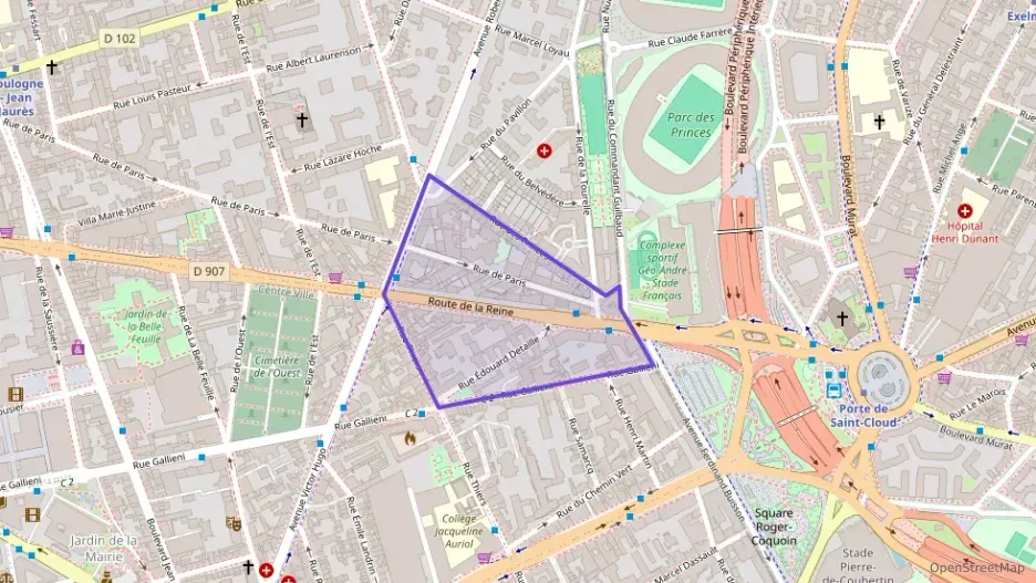 Appartement 90 m² quatre pièces à vendre à Boulogne-Billancourt