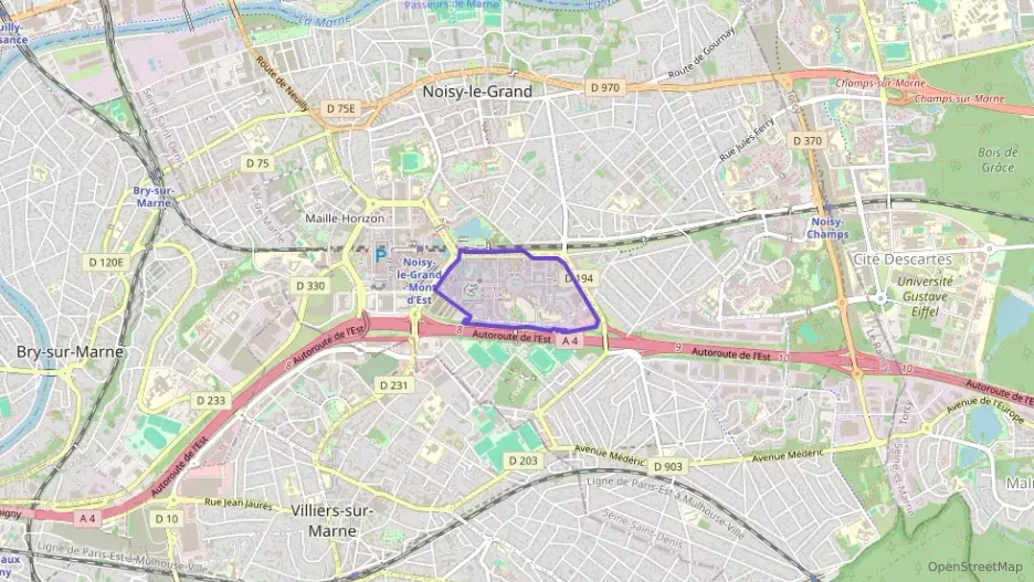 Appartement 48 m² deux pieces à vendre à Noisy-le-Grand