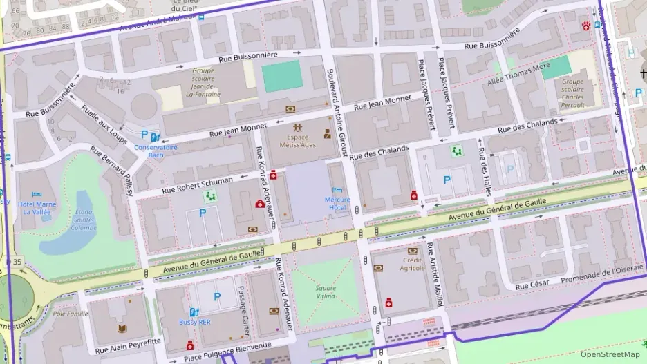 Appartement 63 m² quatre pièces à vendre à Bussy-Saint-Georges Appartement 63 m² quatre pièces à vendre à Bussy-Saint-Georges