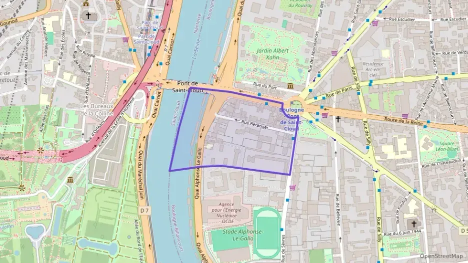 Appartement 69 m² trois pièces à vendre à Boulogne-Billancourt