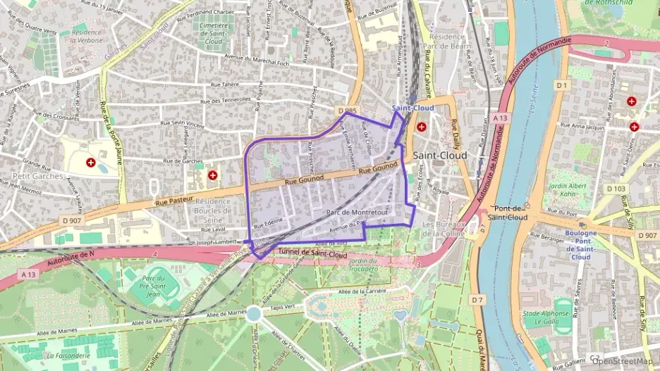 Appartement 55 m² trois pièces à vendre à Saint-Cloud Appartement 55 m² trois pièces à vendre à Saint-Cloud