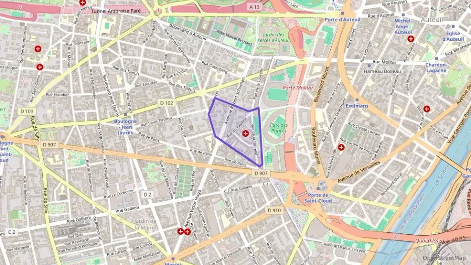Appartement 72 m² deux pieces à vendre à Boulogne-Billancourt