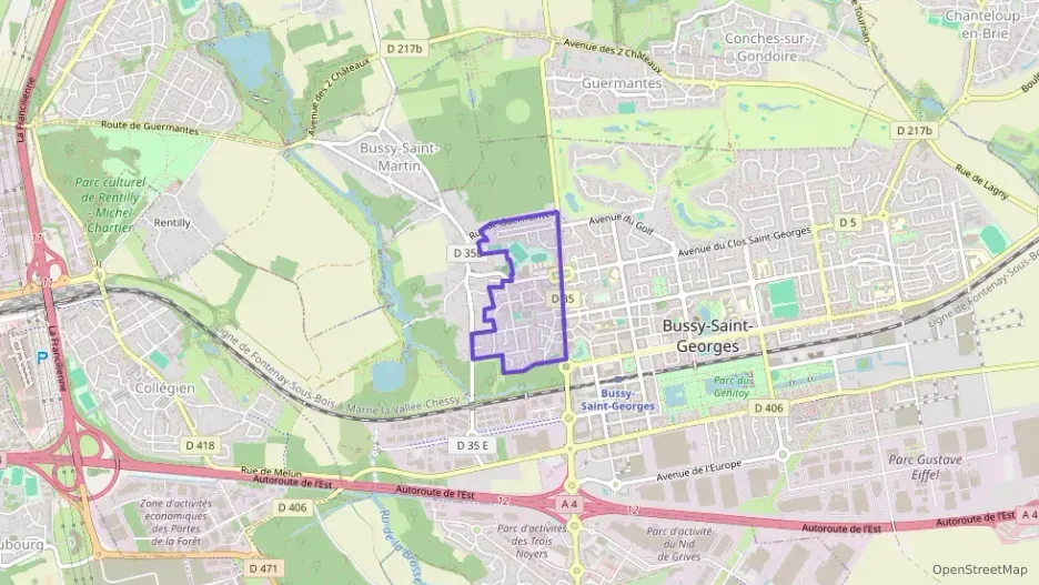 Appartement 41 m² deux pieces à vendre à Bussy-Saint-Georges