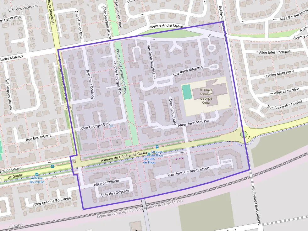 Appartement 67 m² trois pièces à vendre à Bussy-Saint-Georges