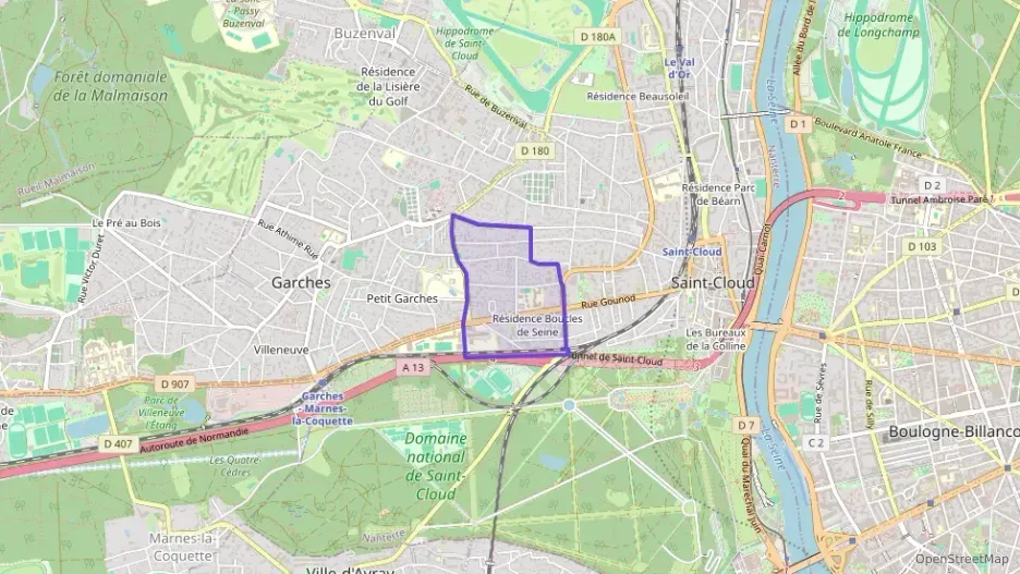 Appartement 50 m² deux pieces à vendre à Saint-Cloud
