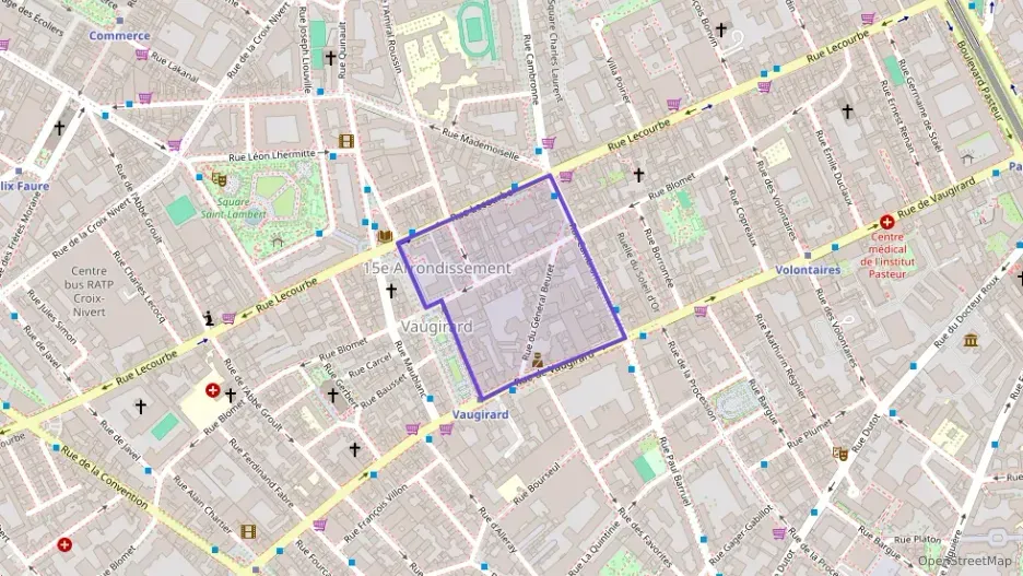 Appartement 43 m² une piece à vendre à Paris 15e Arrondissement