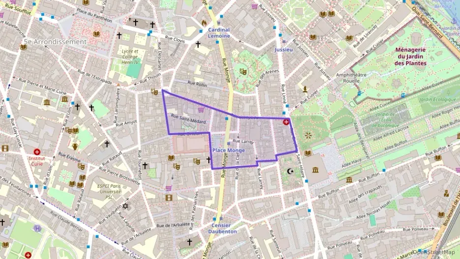 Appartement 63 m² trois pièces à vendre à Paris 5e Arrondissement