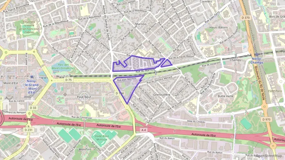 Appartement 53 m² trois pièces à vendre à Noisy-le-Grand