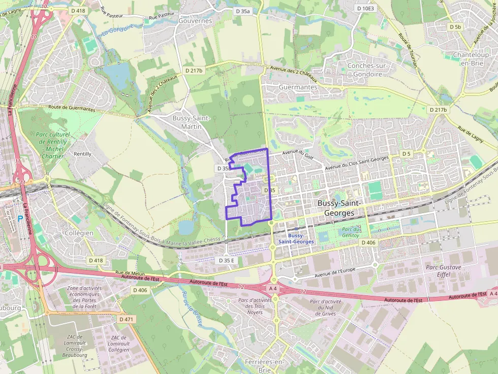 Appartement 70 m² trois pièces à vendre à Bussy-Saint-Georges