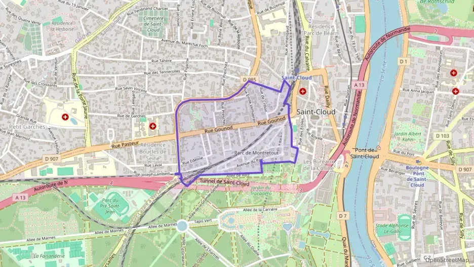 Appartement 110 m² trois pièces à vendre à Saint-Cloud