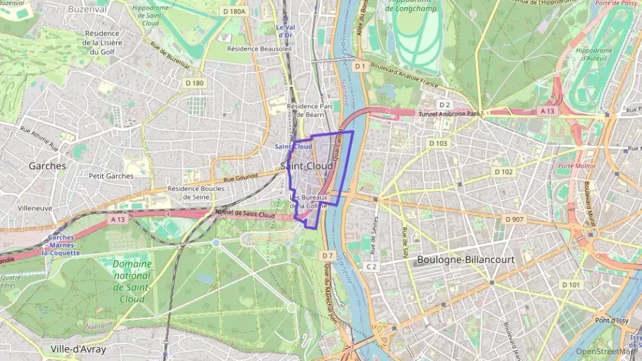 Appartement 65 m² trois pièces à vendre à Saint-Cloud Appartement 65 m² trois pièces à vendre à Saint-Cloud