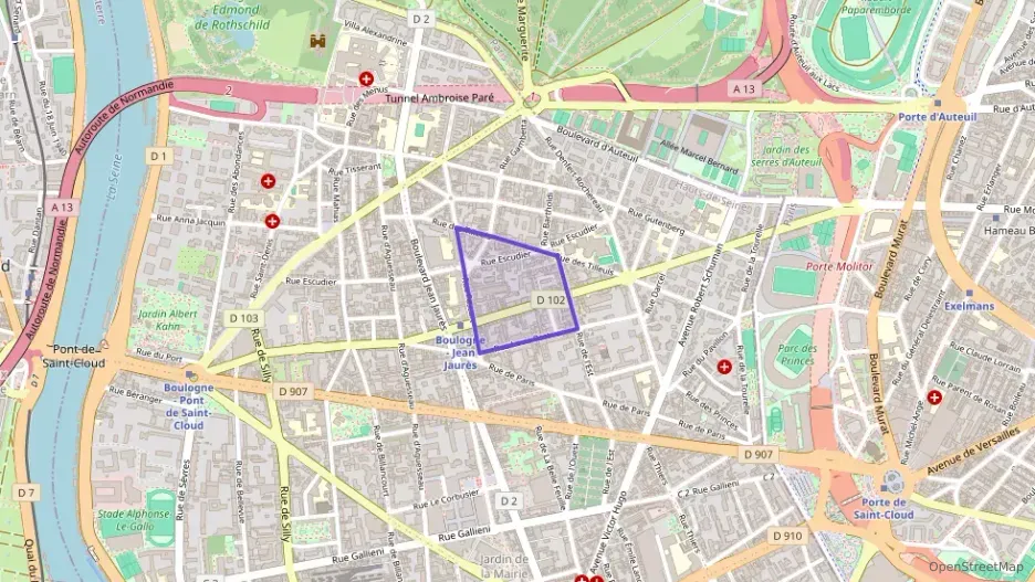 Appartement 60 m² trois pièces à vendre à Boulogne-Billancourt