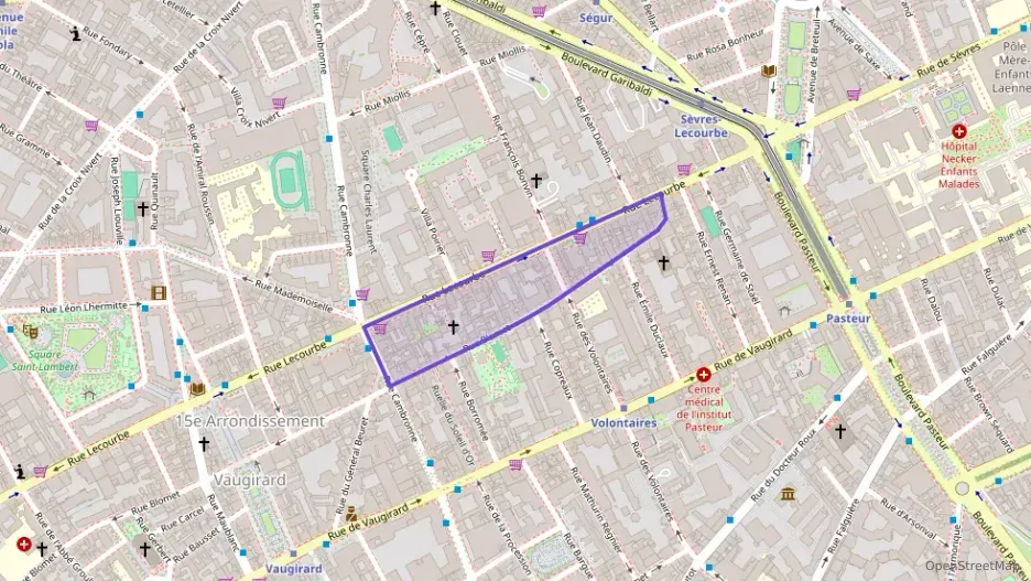 Appartement 45 m² trois pièces à vendre à Paris 15e Arrondissement