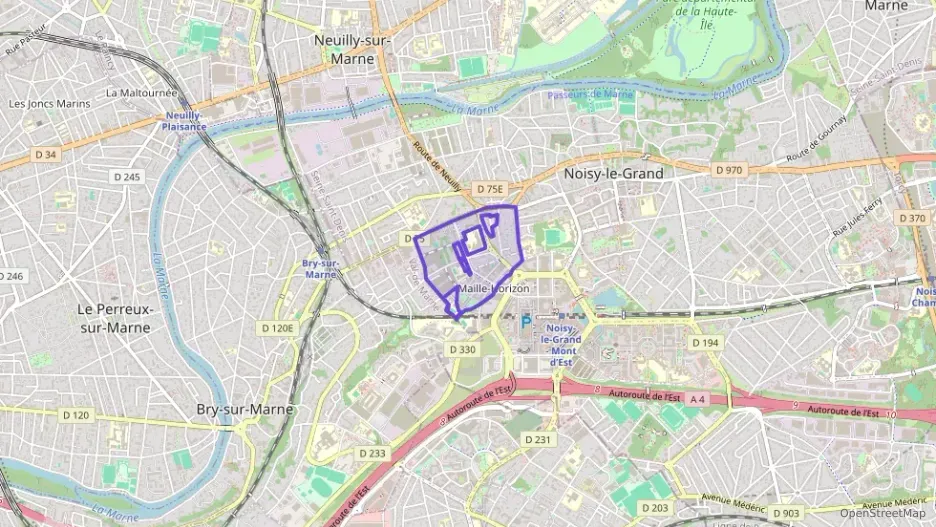 Appartement 68 m² trois pièces à vendre à Noisy-le-Grand