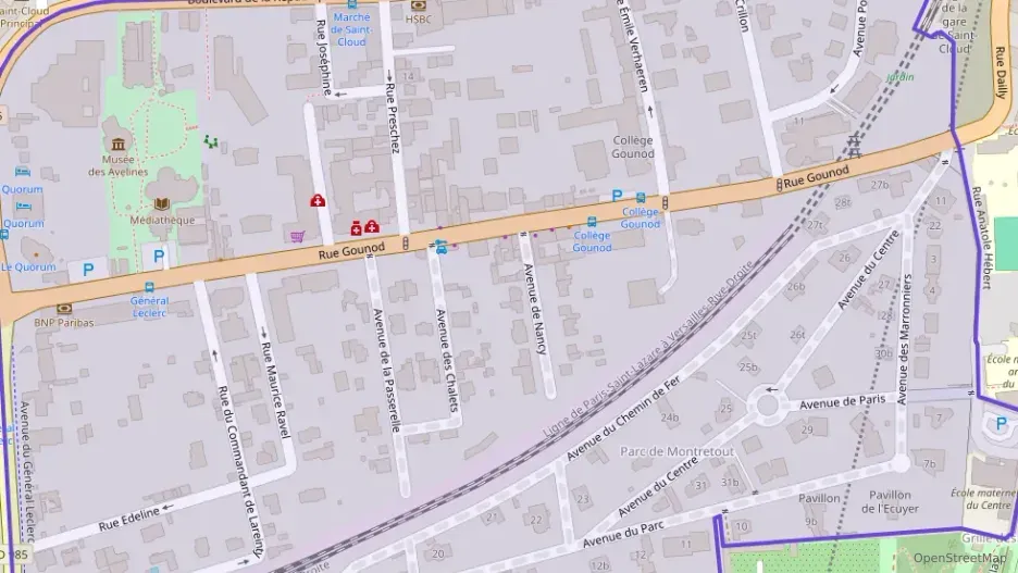 Appartement 54 m² trois pièces à vendre à Saint-Cloud