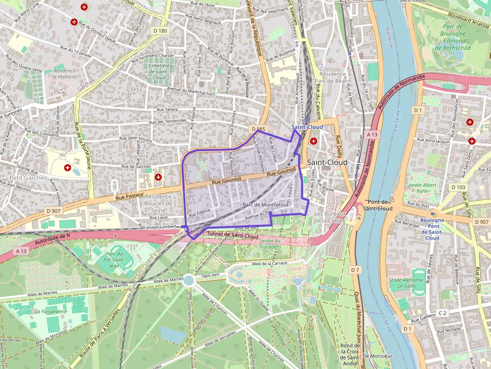 Appartement 54 m² trois pièces à vendre à Saint-Cloud