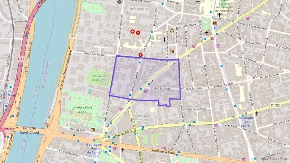 Appartement 84 m² quatre pièces à vendre à Boulogne-Billancourt