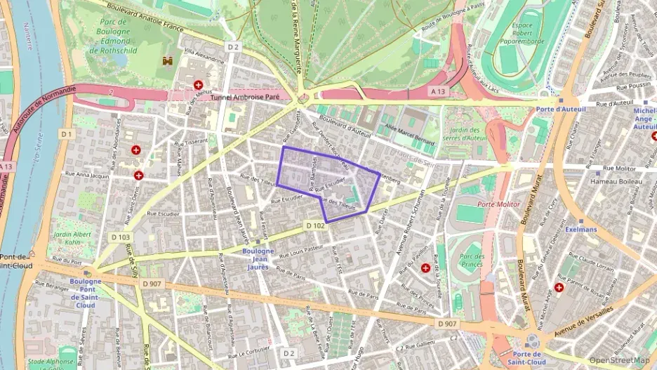 Appartement 51 m² trois pièces à vendre à Boulogne-Billancourt