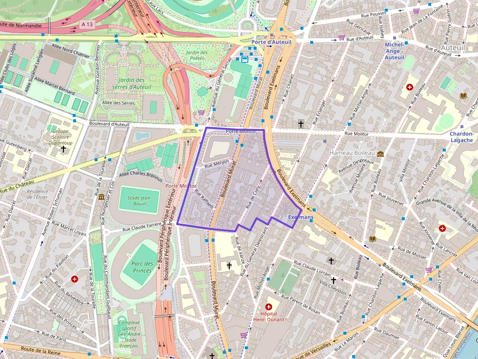 Appartement 73 m² deux pieces à vendre à Paris 16e Arrondissement