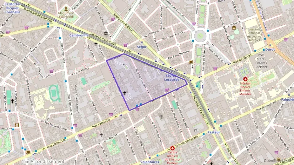 Appartement 43 m² deux pieces à vendre à Paris 15e Arrondissement