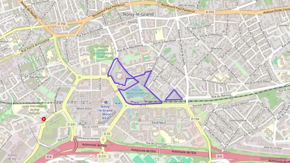 Appartement 84 m² quatre pièces à vendre à Noisy-le-Grand