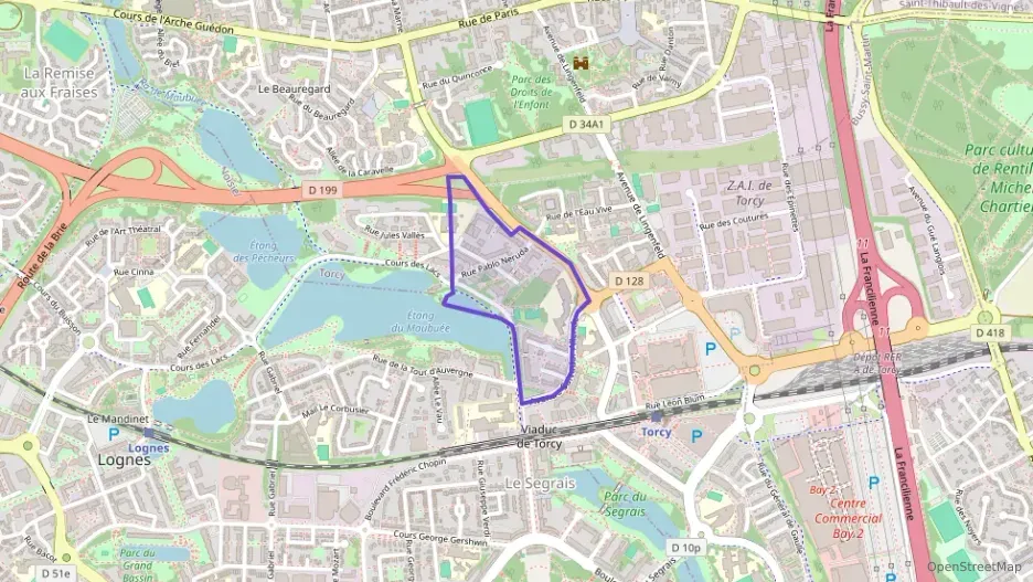 Appartement 45 m² deux pieces à vendre à Torcy