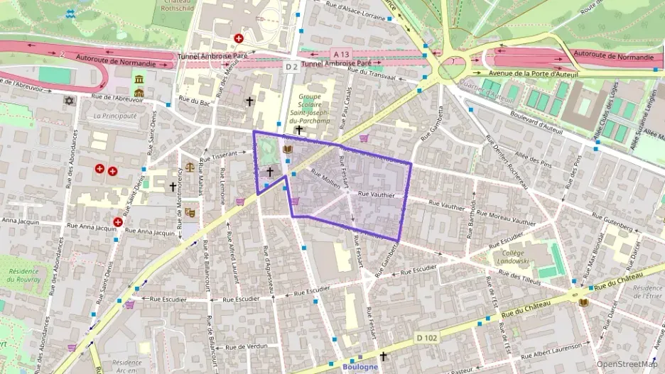 Appartement 61 m² trois pièces à vendre à Boulogne-Billancourt