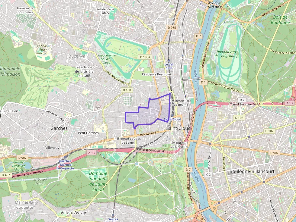 Appartement 92 m² quatre pièces à vendre à Saint-Cloud