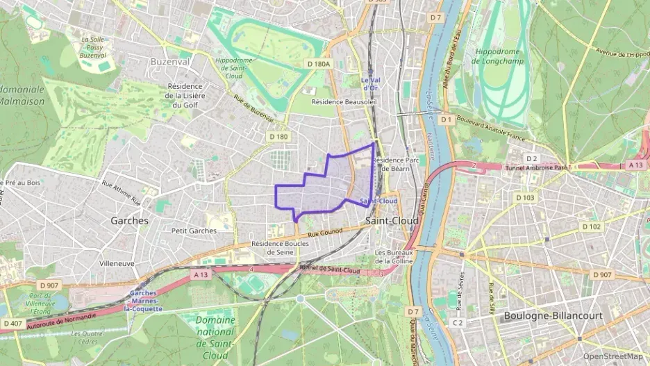 Appartement 92 m² quatre pièces à vendre à Saint-Cloud