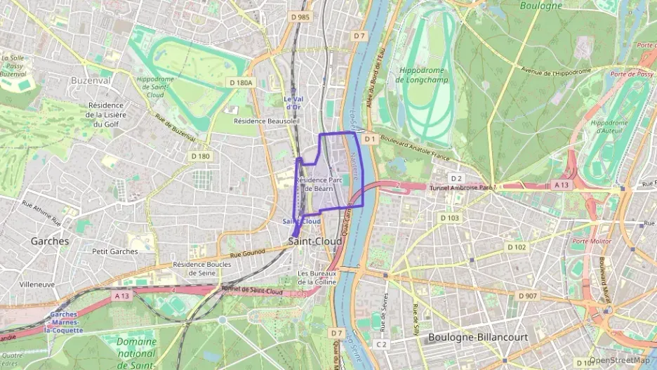 Appartement 92 m² trois pièces à vendre à Saint-Cloud Appartement 92 m² trois pièces à vendre à Saint-Cloud