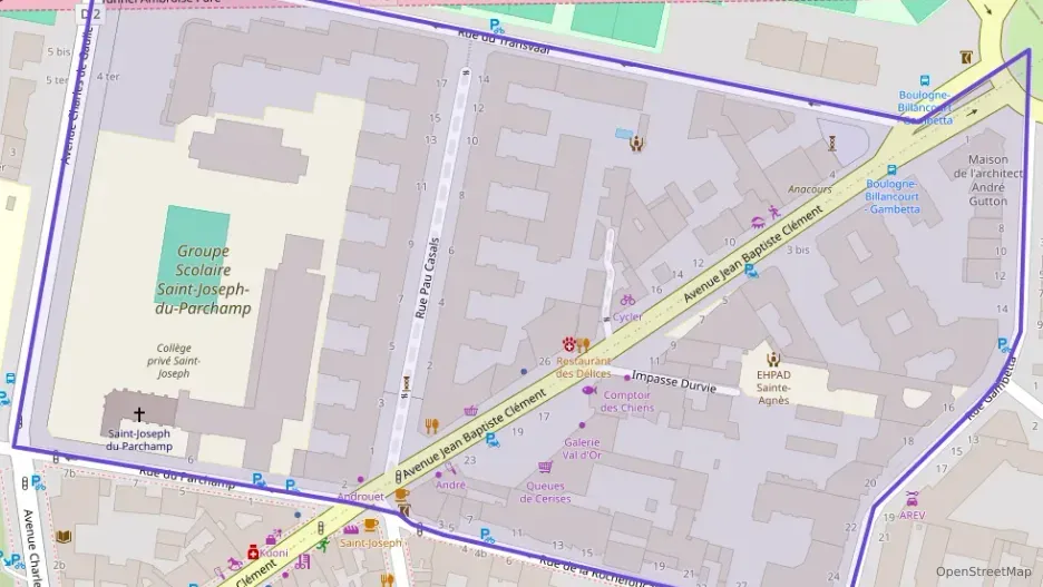 Appartement 57 m² deux pieces à vendre à Boulogne-Billancourt