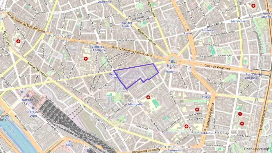Appartement 60 m² trois pièces à vendre à Paris 12e Arrondissement