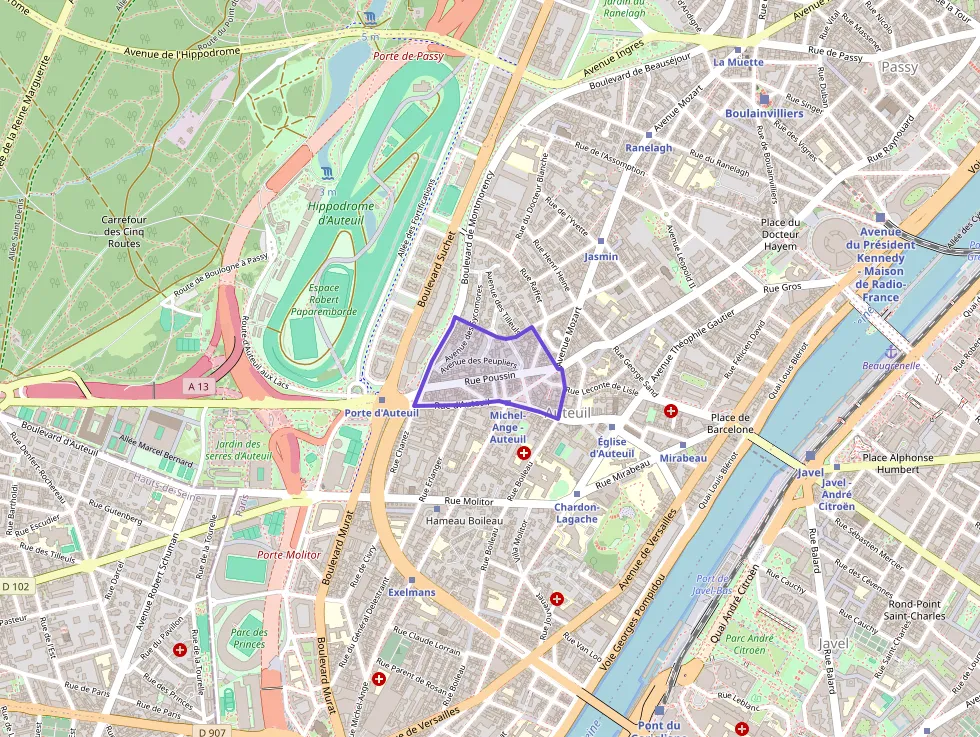 Appartement 105 m² quatre pièces à vendre à Paris 16e Arrondissement