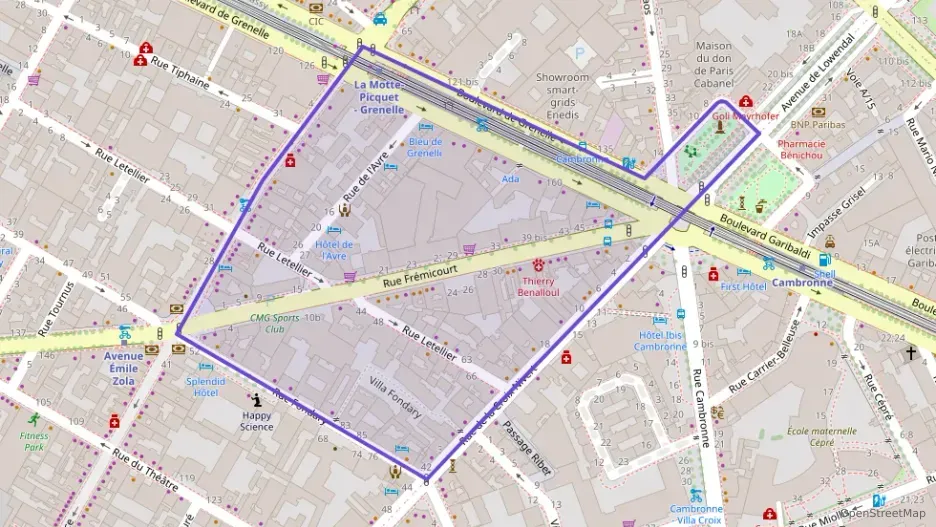 Appartement 19 m² une piece à vendre à Paris 15e Arrondissement