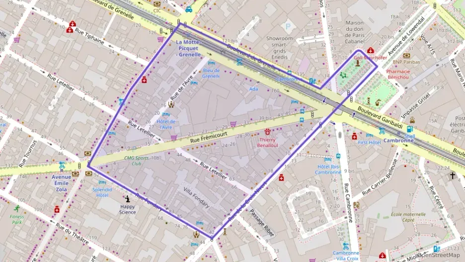 Appartement 61 m² trois pièces à vendre à Paris 15e Arrondissement