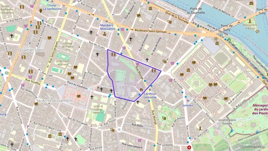 Appartement 51 m² trois pièces à vendre à Paris 5e Arrondissement