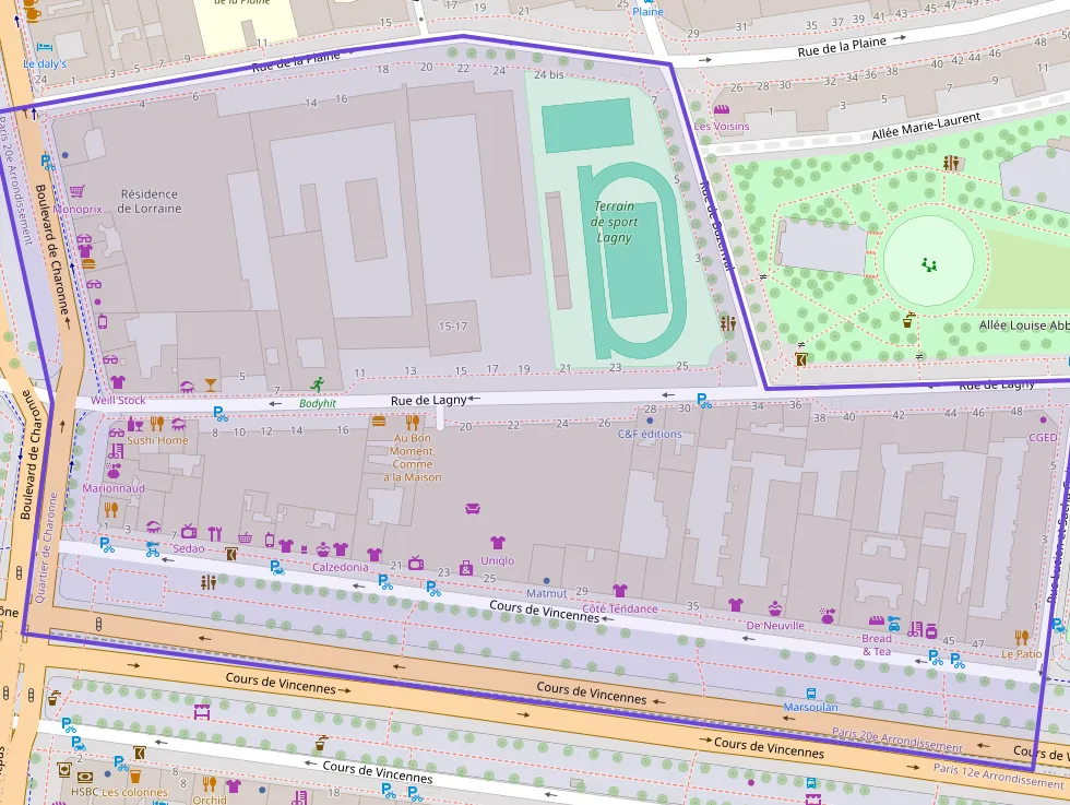Appartement 36 m² deux pieces à vendre à Paris 20e Arrondissement