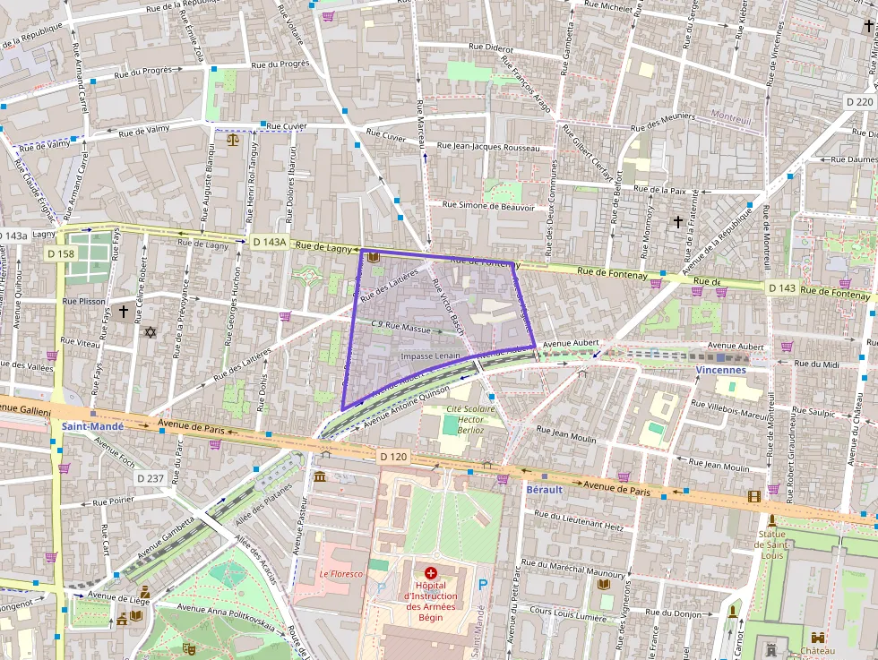 Appartement 45 m² deux pieces à vendre à Vincennes