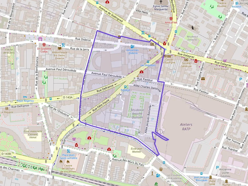 Appartement 50 m² deux pieces à vendre à Vincennes