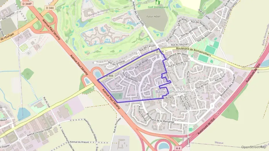 Appartement 62 m² trois pièces à vendre à Bailly-Romainvilliers Appartement 62 m² trois pièces à vendre à Bailly-Romainvilliers