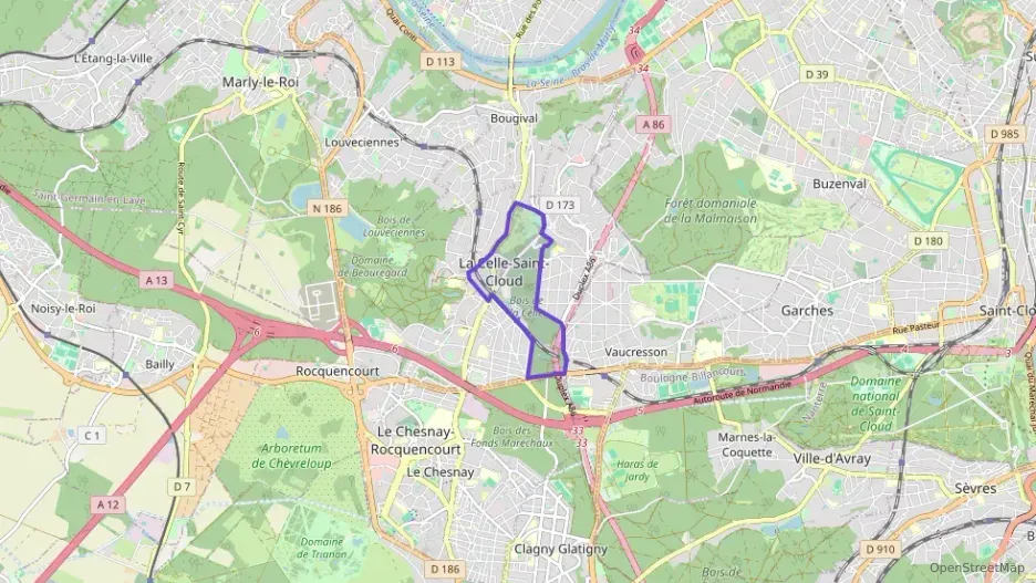 Appartement 92 m² quatre pièces à vendre à La Celle-Saint-Cloud