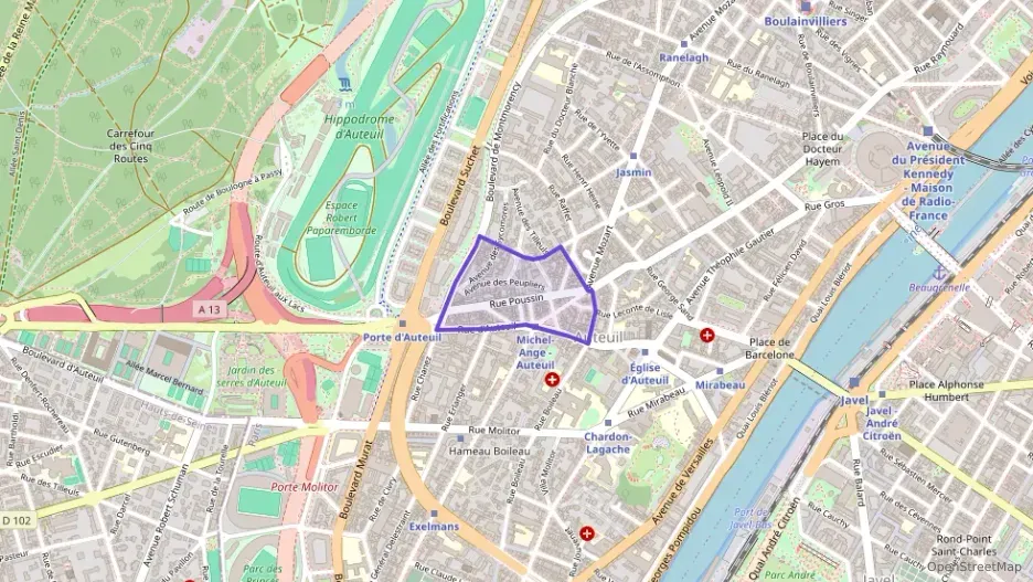 Appartement 62 m² trois pièces à vendre à Paris 16e Arrondissement