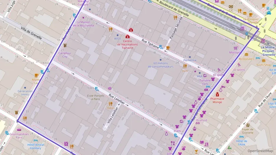 Appartement 36 m² deux pieces à vendre à Paris 15e Arrondissement
