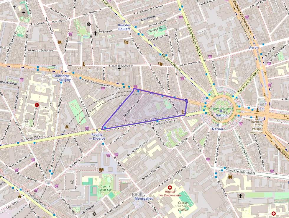 Appartement 48 m² trois pièces à vendre à Paris 12e Arrondissement