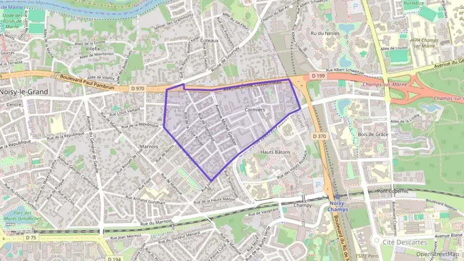 Appartement 62 m² quatre pièces à vendre à Noisy-le-Grand